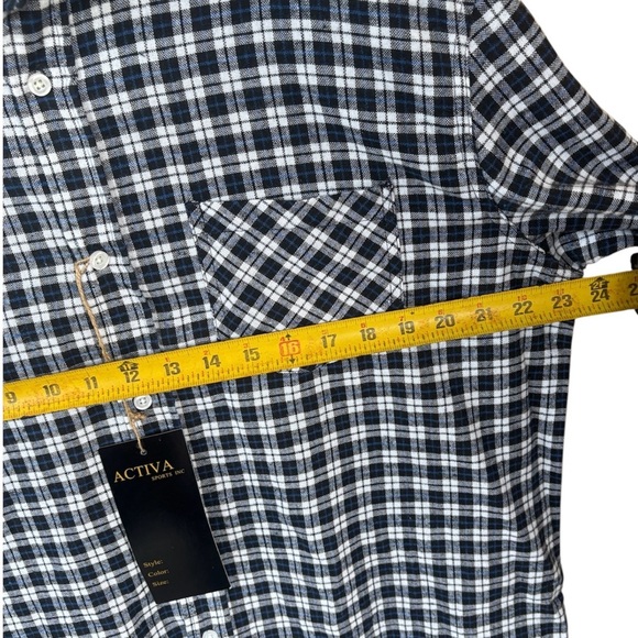 Ativa Black and White Casual Button Down Shirt - Picture 4 of 6